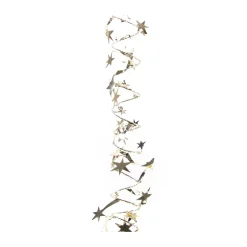 Sternen-Girlande Champagner, 750 Cm
