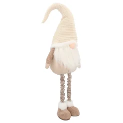 Stilvoller Beigefarbener Zwerg Mit Ausziehbaren Beinen