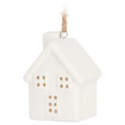 Stilvoller Weißer Weihnachtsanhänger