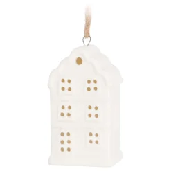 Stilvoller Weißer Weihnachtsanhänger