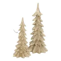 Tannenbaum Champagner, Polyresin, 19 Cm
