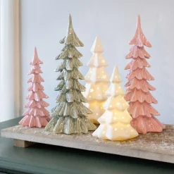 Tannenbaum Figur Grün, Aus Polyresin, 27 Cm