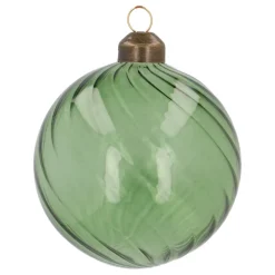 Tannengrüne Transparente Weihnachtskugel 
