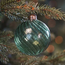 Tannengrüne Transparente Weihnachtskugel 