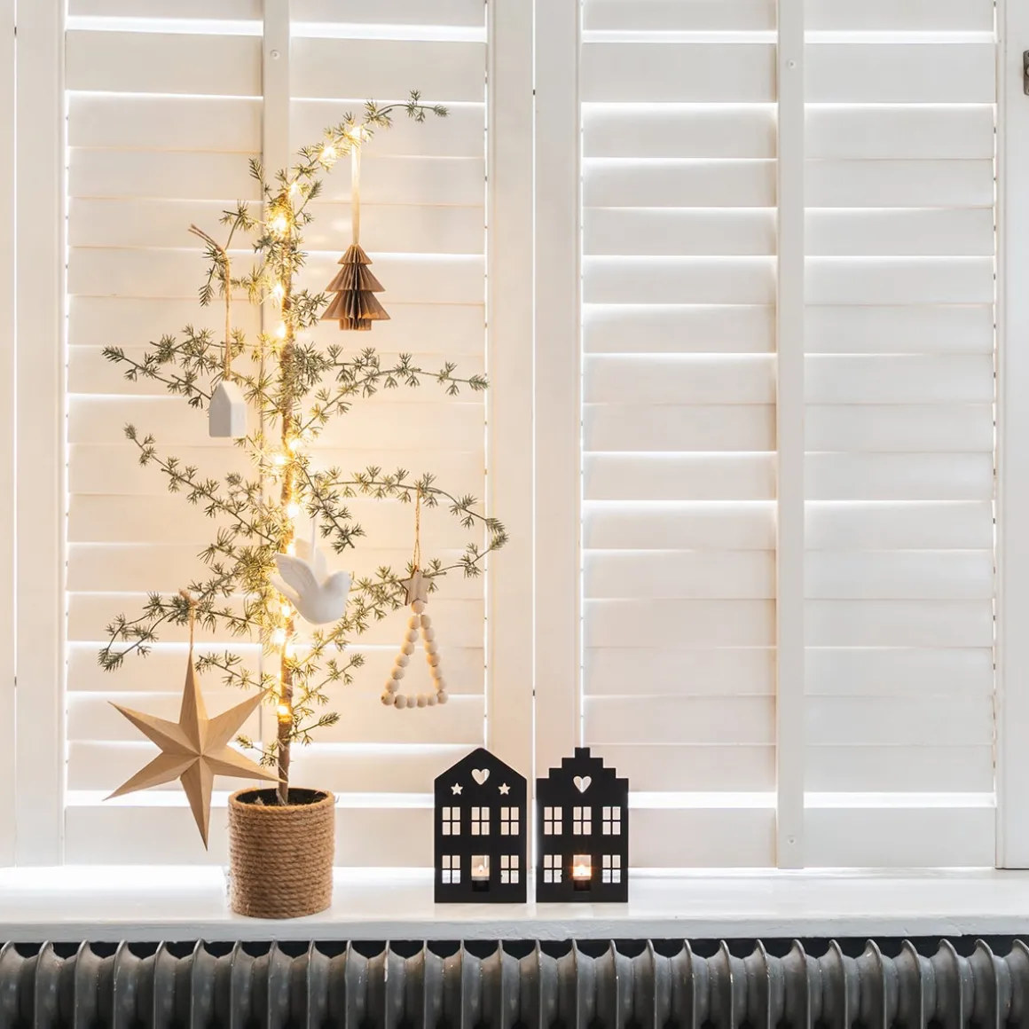 Teelichthalter Schwarzes Grachtenhaus