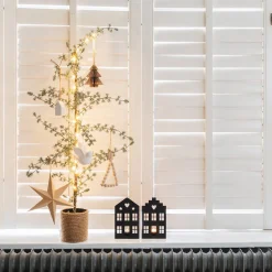 Teelichthalter Schwarzes Grachtenhaus