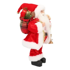 Traditionelle Weihnachtsmann-Figur, Stehend, Rot-weiß, 30 Cm