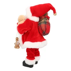 Traditionelle Weihnachtsmann-Figur, Stehend, Rot-weiß, 30 Cm