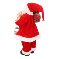 Traditionelle Weihnachtsmann-Figur, Stehend, Rot-weiß, 60 Cm