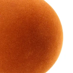 Unzerbrechliche Samt-Weihnachtskugel In Cognac