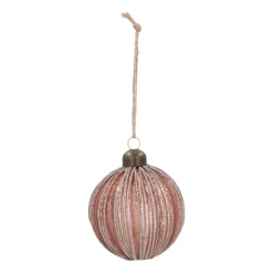 Warme Bronzene Craquelé-Vintage-Weihnachtsbaumkugel