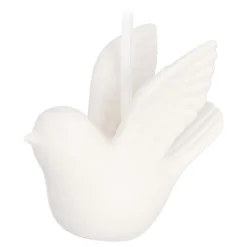 Weiße Taube - Weihnachtsanhänger Aus Porzellan