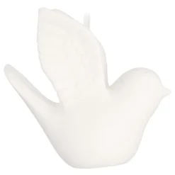 Weiße Taube - Weihnachtsanhänger Aus Porzellan