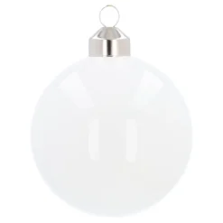 Weiße Weihnachtskugel 