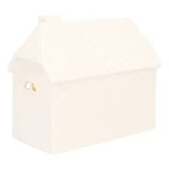 Weißes Porzellan-Häuschen Mit LED-Licht