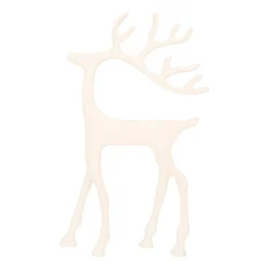 Weißes Rentier Mit Elegantem Geweih