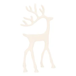 Weißes Rentier Mit Elegantem Geweih