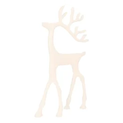 Weißes Rentier Mit Elegantem Geweih