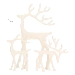 Weißes Rentier Mit Elegantem Geweih