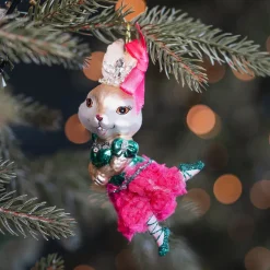 Weihnachtlicher Ballerina-Häschen-Anhänger Für Tanzbegeisterte
