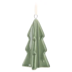 Weihnachtsanhänger Aus Grünem Porzellan In Form Eines Baumes