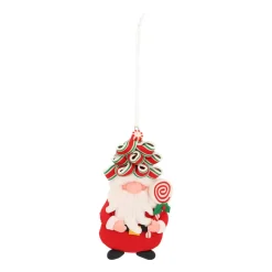 Weihnachtsbaumanhänger Santa Claus Mit Lustiger Frisur