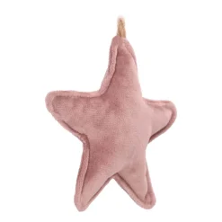 Weihnachtsbaumanhänger Stern, Altrosa, Flanell, 12 Cm