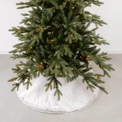 Weihnachtsbaumdecke Grau-braun, Stoff, 110 Cm