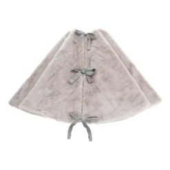 Weihnachtsbaumdecke Grau-braun, Stoff, 110 Cm