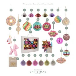 Weihnachtsbaumpaket 'Sparkling Celebration': Bunte Kugeln Und Fröhliche Ornamente