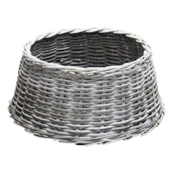 Weihnachtsbaumrock Aus Rattan, White Wash, 60 Cm