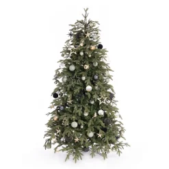 Weihnachtsbaumschmuckpaket 'Modern Elegance': Moderne Ornamente Und Luxuriöse Materialien