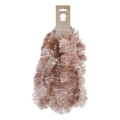 Weihnachtsgirlande Rosa Glänzend, 270x7,5 Cm