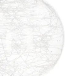 Weihnachtskugel Drahtgeflecht, Transparent, Glas, 8 Cm