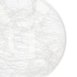 Weihnachtskugel Drahtgeflecht, Transparent, Glas, 10 Cm