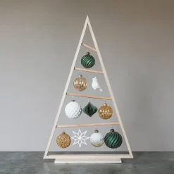 Weihnachtskugel „It's All About Christmas“, Transparent-weiß-gold, Glas, 8 Cm