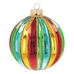 Weihnachtskugel Lampion, Bunt, Glas, 10 Cm