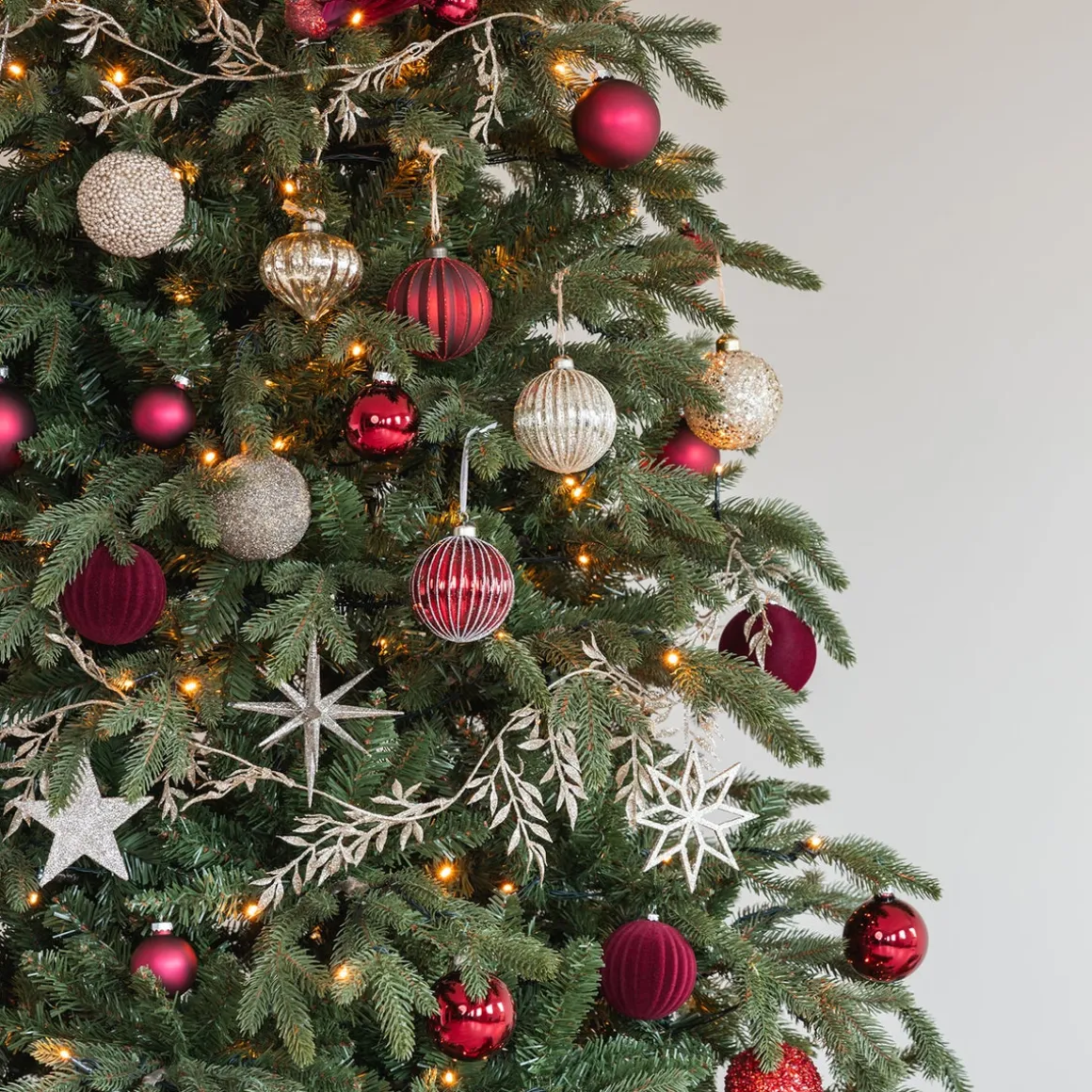 Weihnachtskugel Lampion, Bordeaux, Glas, 8 Cm