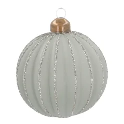 Weihnachtskugel Lampion, Cottage Green, Glas, 8 Cm