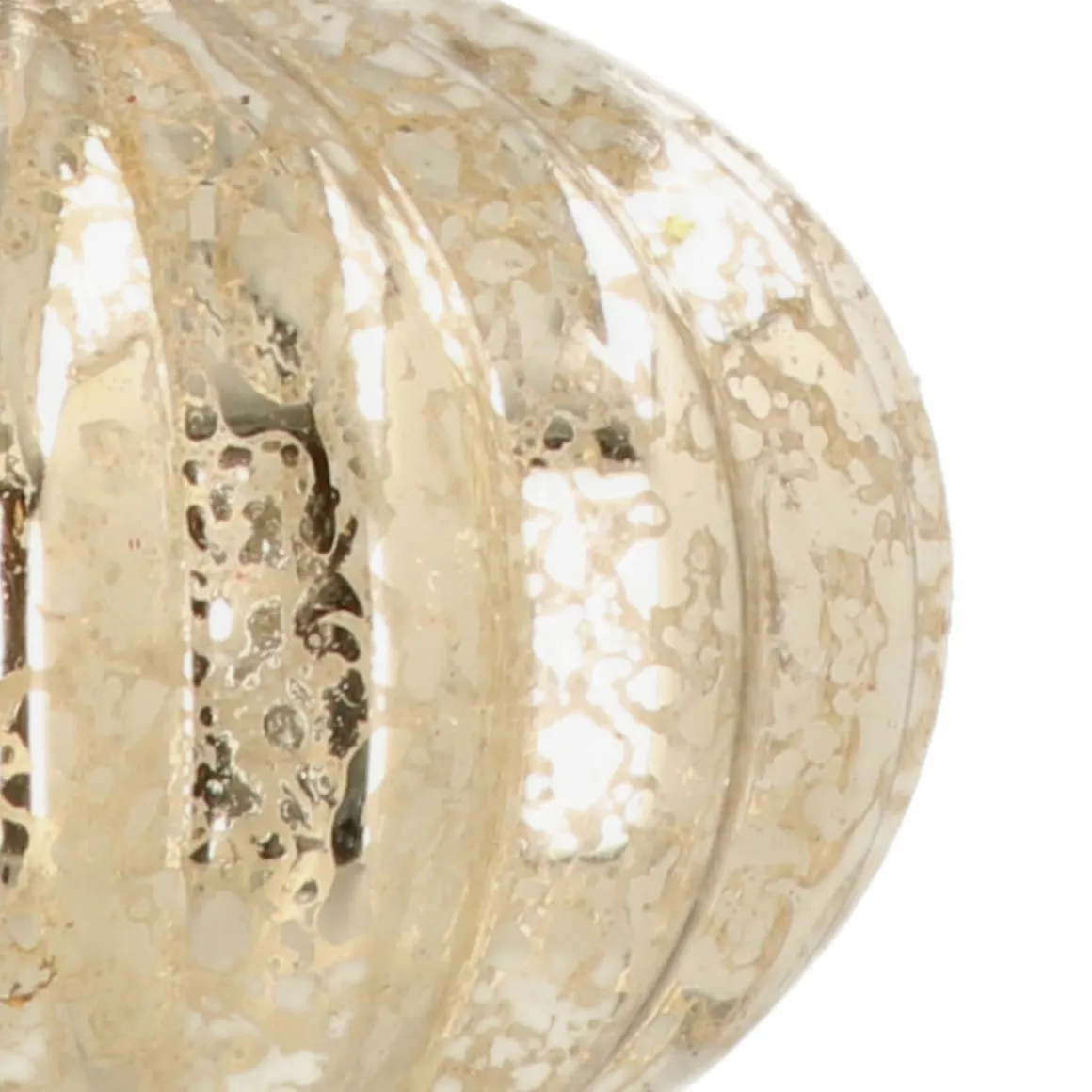 Weihnachtskugel Lampion In Zwiebelform, Champagner, Glas, 8 Cm