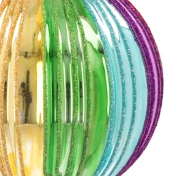 Weihnachtskugel Lampion, Regenbogen, Glas, 10 Cm