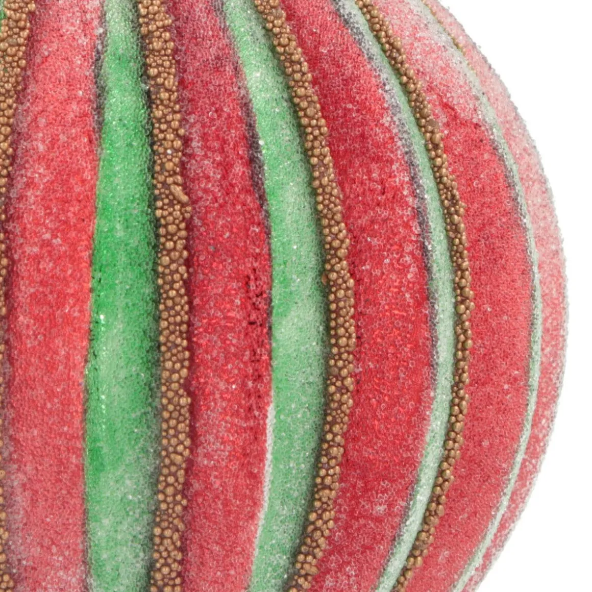 Weihnachtskugel Lampion, Rot-grün, Glas, 8 Cm