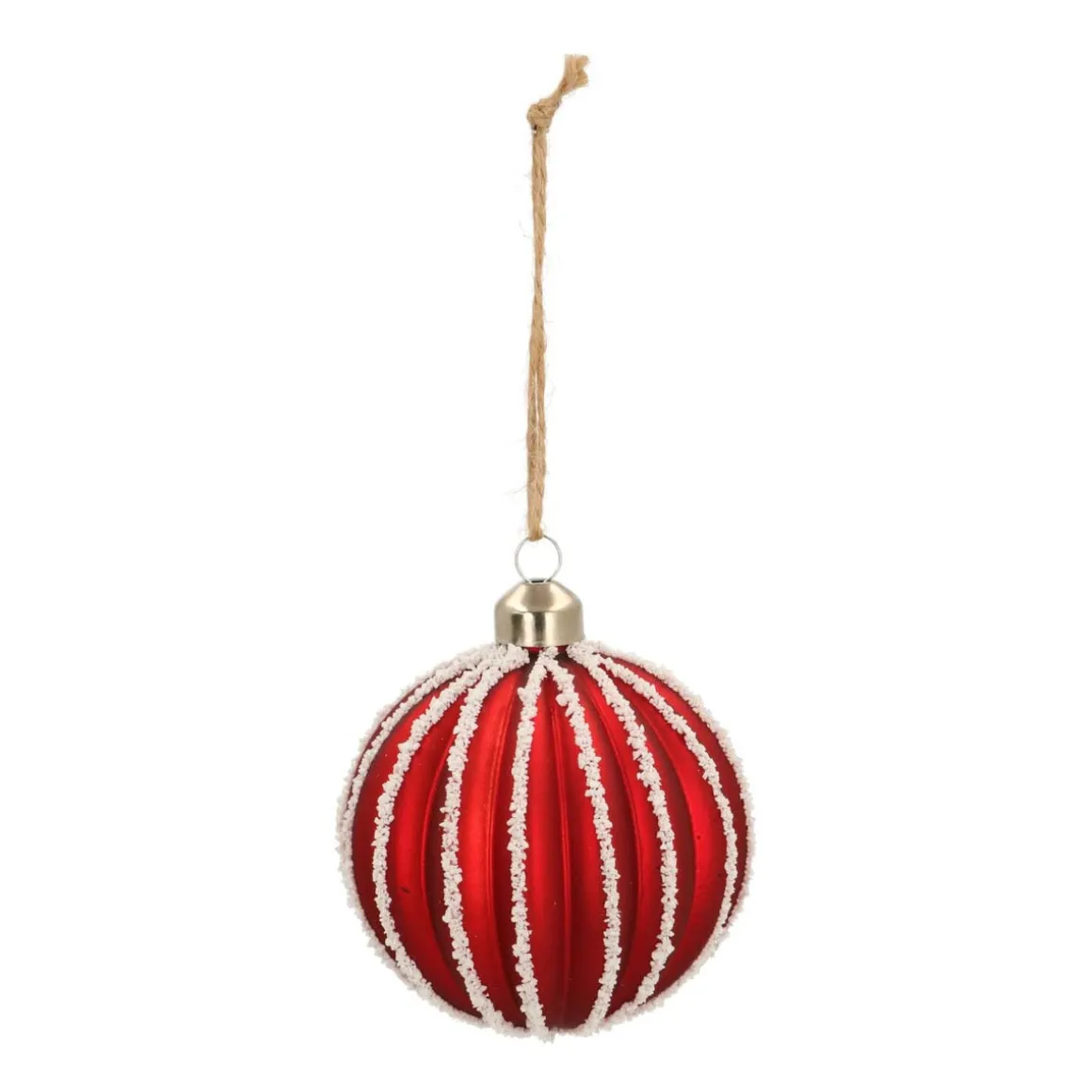 Weihnachtskugel Lampion, Rot, Glas, 8 Cm