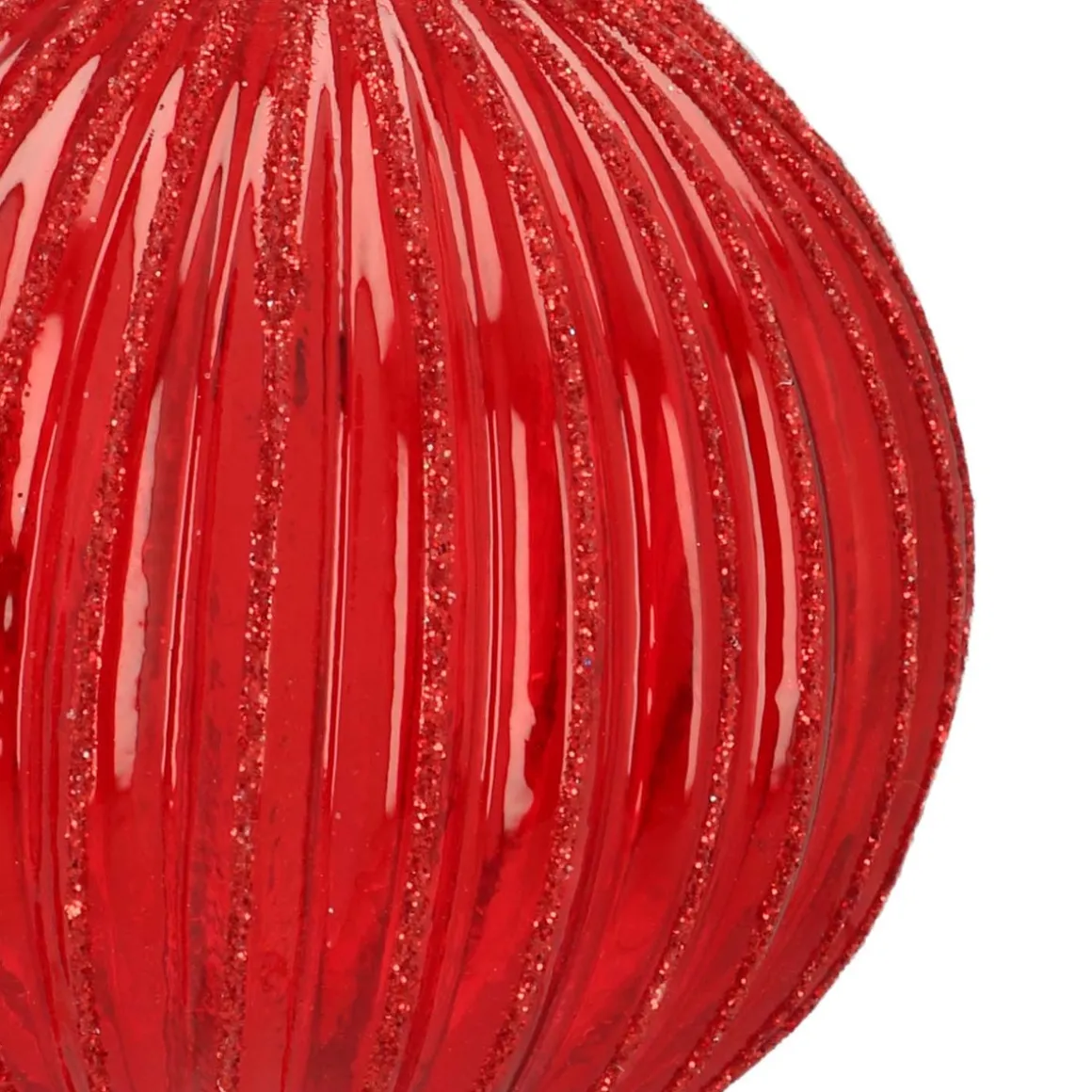 Weihnachtskugel Lampion, Transparent-beerenfarben, Glas, 8 Cm