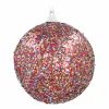 Weihnachtskugel Mit Perlen, Bunt, Kunststoff, 8 Cm
