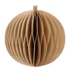 Weihnachtskugel Papier, Taupe, 8 Cm