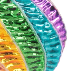 Weihnachtskugel Swirl, Bunt, Glas, 8 Cm