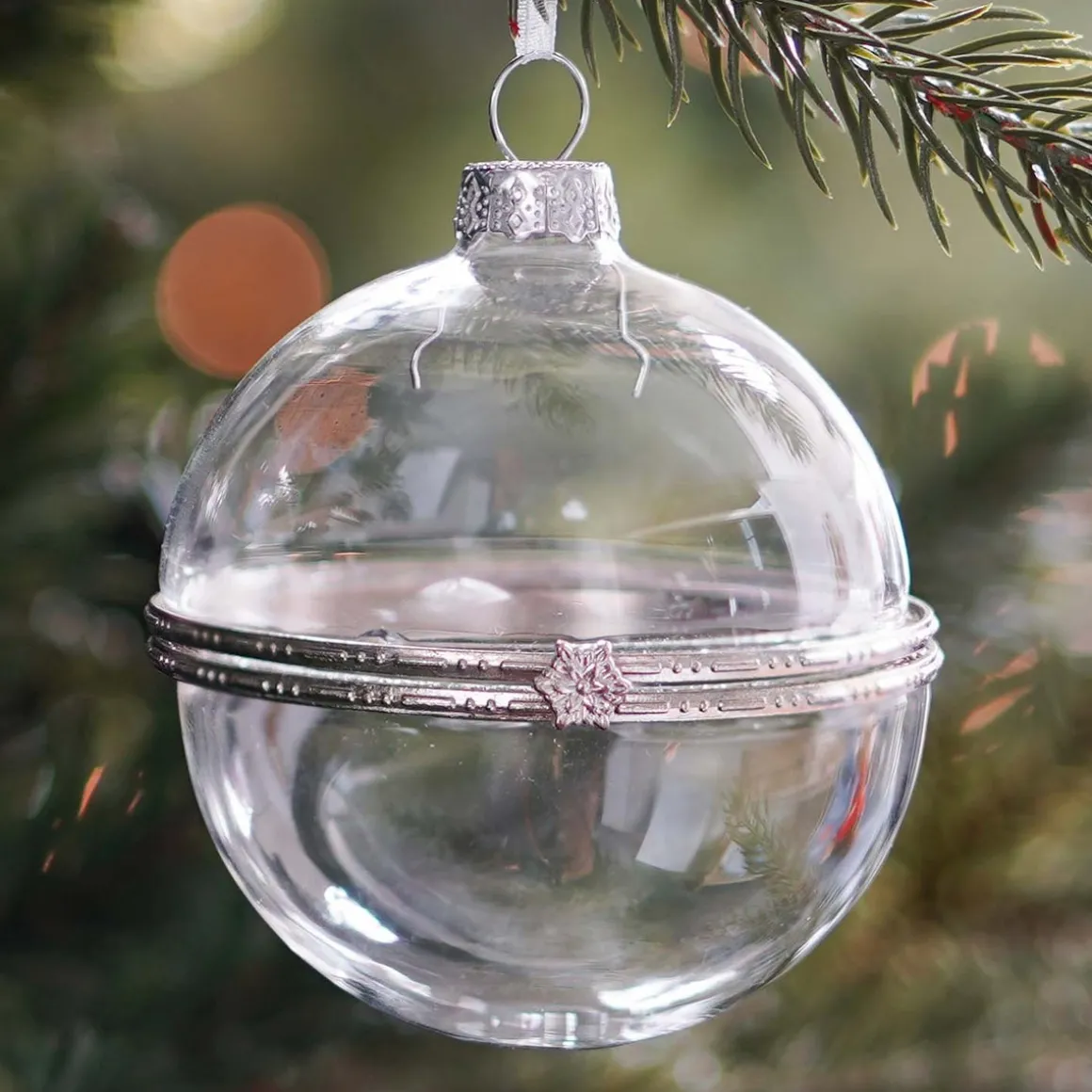 Weihnachtskugel Zum Befüllen, Transparent, Glas, 8 Cm