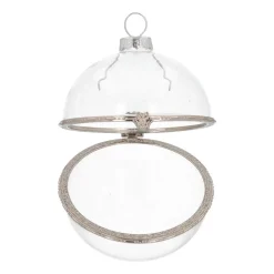 Weihnachtskugel Zum Befüllen, Transparent, Glas, 8 Cm