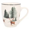 Weihnachtstasse Hirsch Mit Goldenem Rand